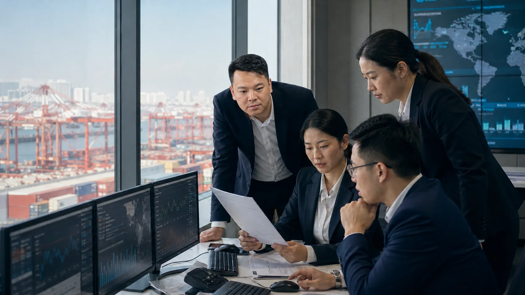 KingH Global logistics operations team in Shenzhen